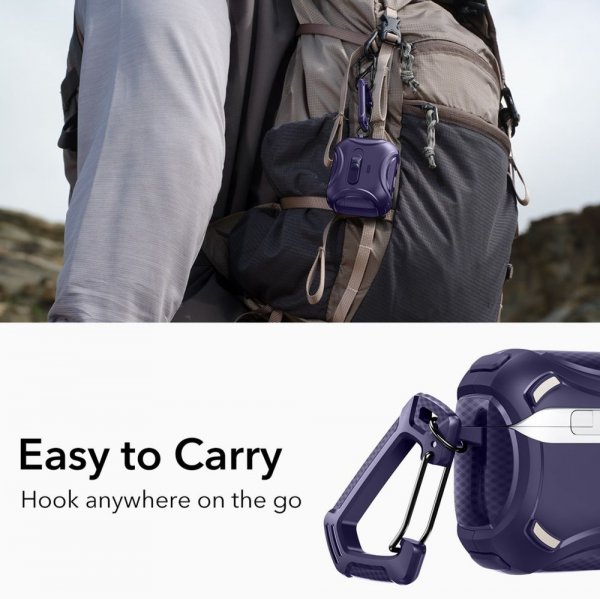 ESR AirPods Pro 3 Deksel Cyber FlickLock MagSafe Lilla