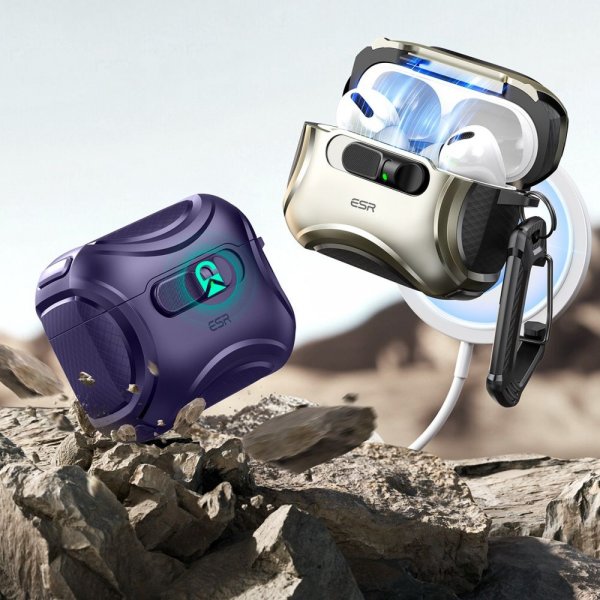 ESR AirPods Pro 3 Deksel Cyber FlickLock MagSafe Lilla