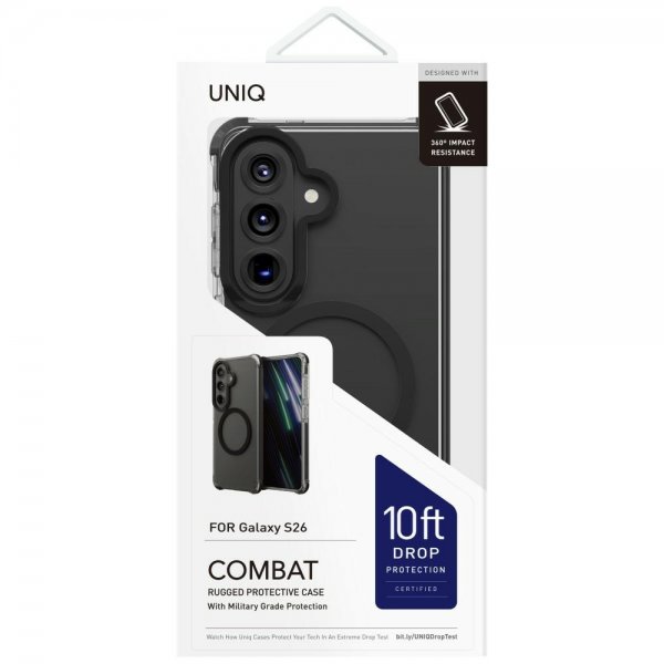 UNIQ Samsung Galaxy S26 Deksel Combat MagClick Svart