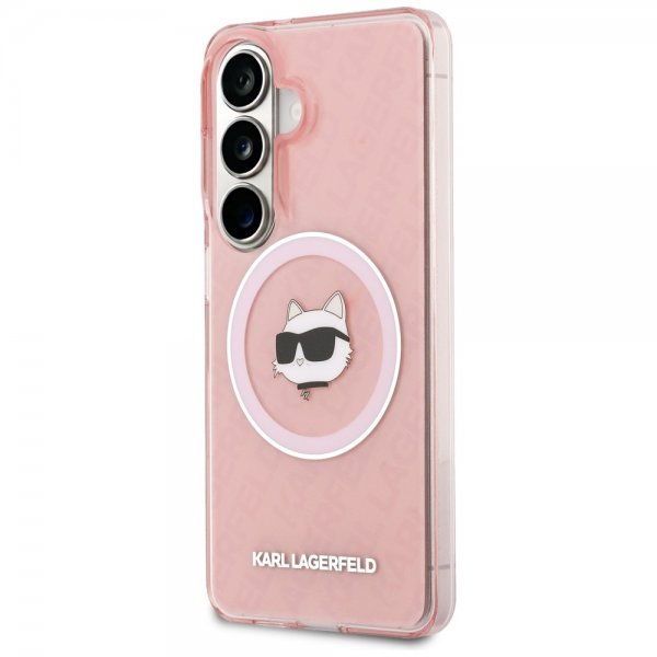 Karl Lagerfeld Samsung Galaxy S26 Deksel Choupette MagSafe Rosa