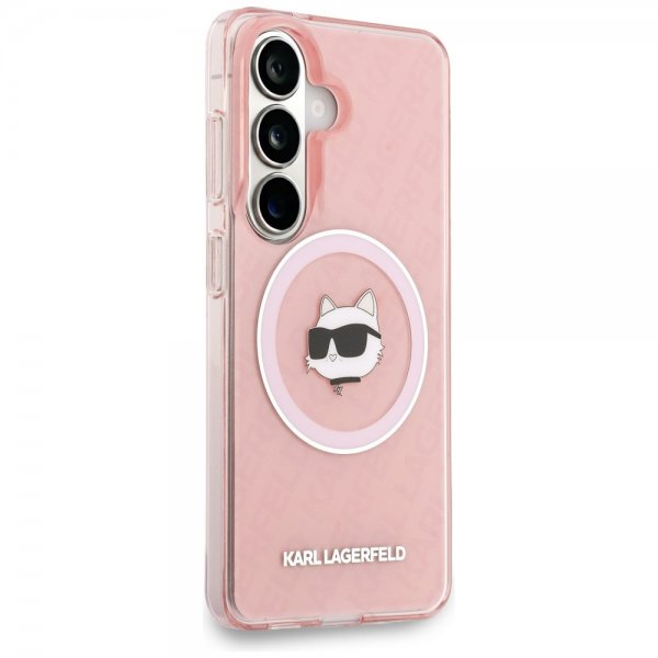 Karl Lagerfeld Samsung Galaxy S26 Deksel Choupette MagSafe Rosa
