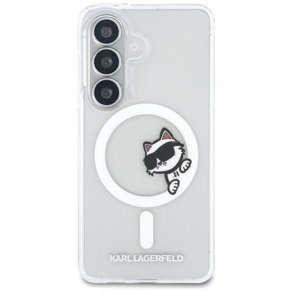 Karl Lagerfeld Samsung Galaxy S26 Deksel Choupette Peekaboo MagSafe Transparent