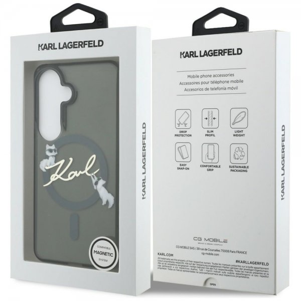 Karl Lagerfeld Samsung Galaxy S26 Plus Deksel Script MagSafe Svart