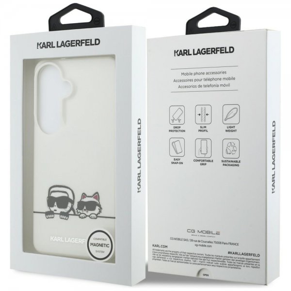Karl Lagerfeld Samsung Galaxy S26 Plus Deksel Peekaboo MagSafe Transparent