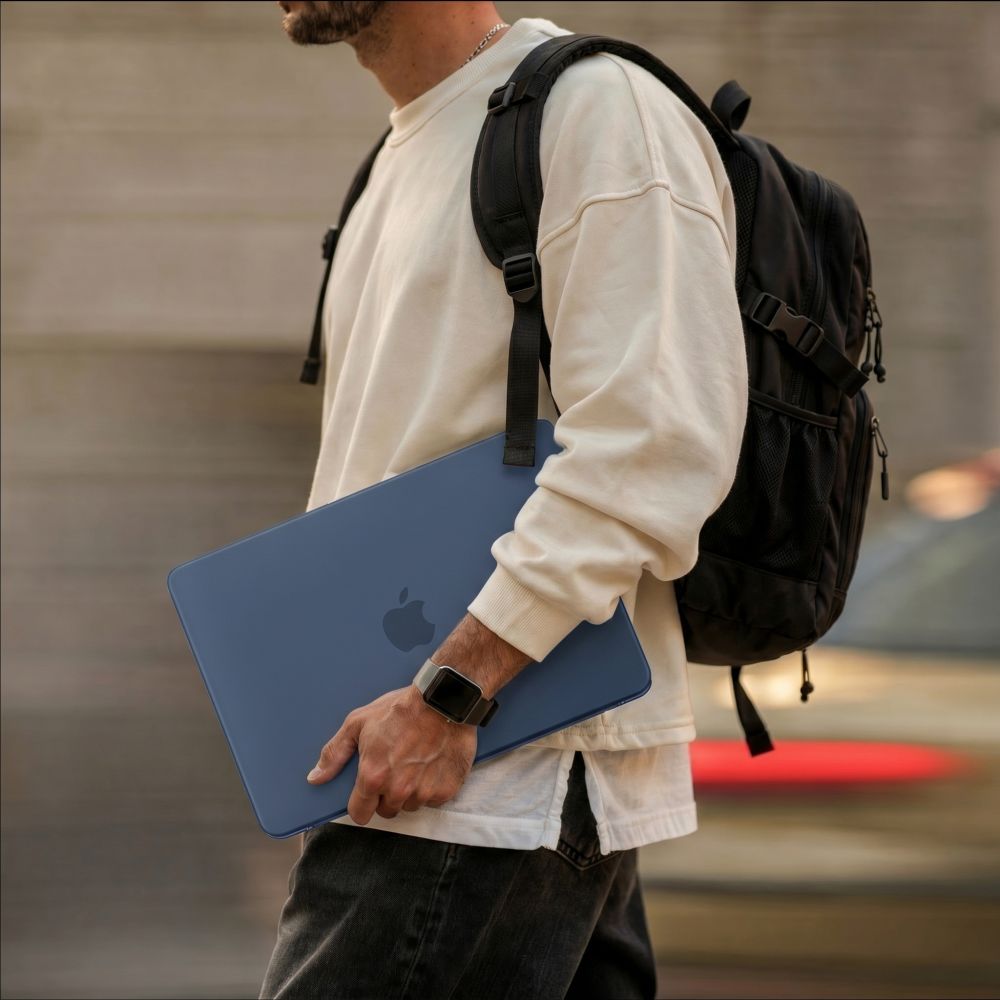 Tech-Protect MacBook Neo 13 Deksel SoftShell Blå