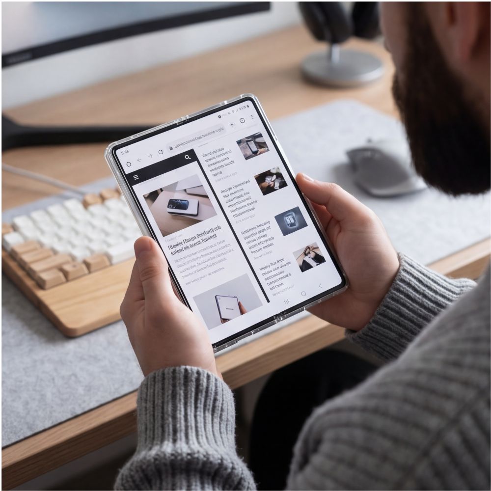 Tech-Protect Samsung Galaxy Z Fold 8 Ultra Deksel FlexAir Hybrid Klar