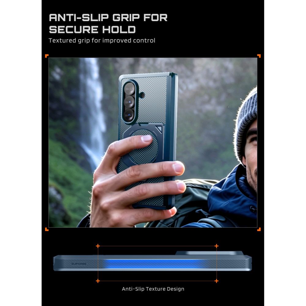 Supcase Samsung Galaxy Z Fold 8 Ultra Deksel Aero MagSafe Blå
