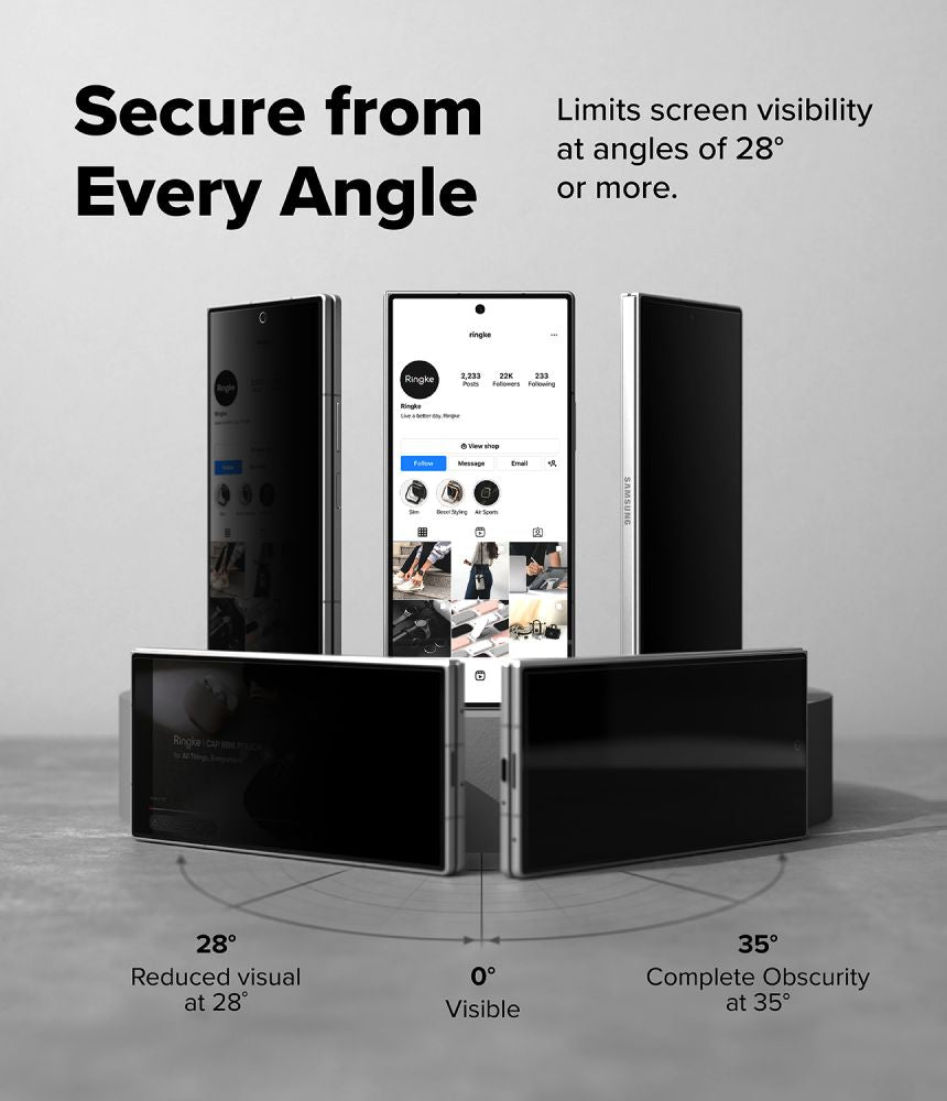 Ringke Samsung Galaxy Z Fold 8 Ultra Skjermbeskytter Easy Slide Privacy 2-pack