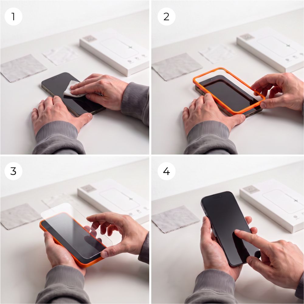 Tech-Protect iPhone 18 Pro Max Skjermbeskytter og Linsebeskyttelse Easy Set+ 2-pakning