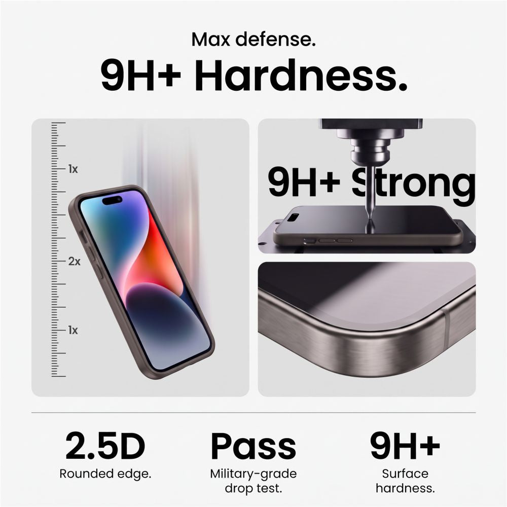 Tech-Protect iPhone 18 Pro Max Skjermbeskytter og Linsebeskyttelse Easy Set+ 2-pakning