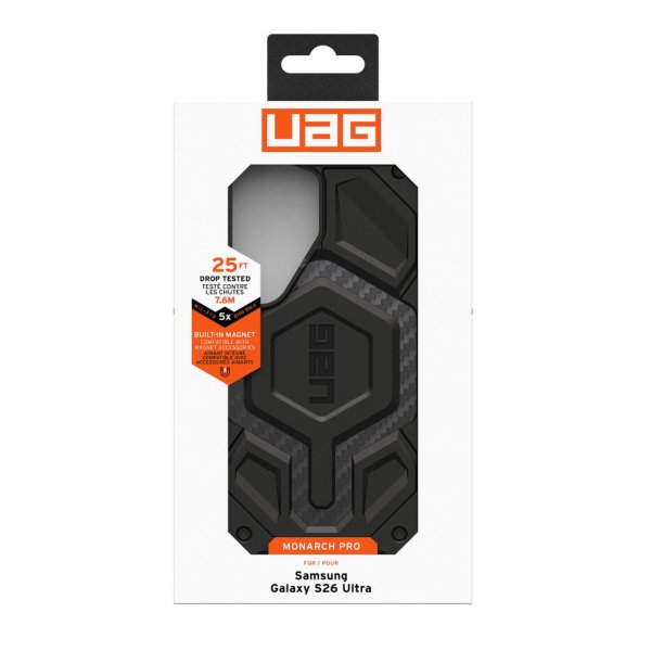 Urban Armor Gear (UAG) Samsung Galaxy S26 Deksel Monarch Pro MagSafe Carbon Fiber