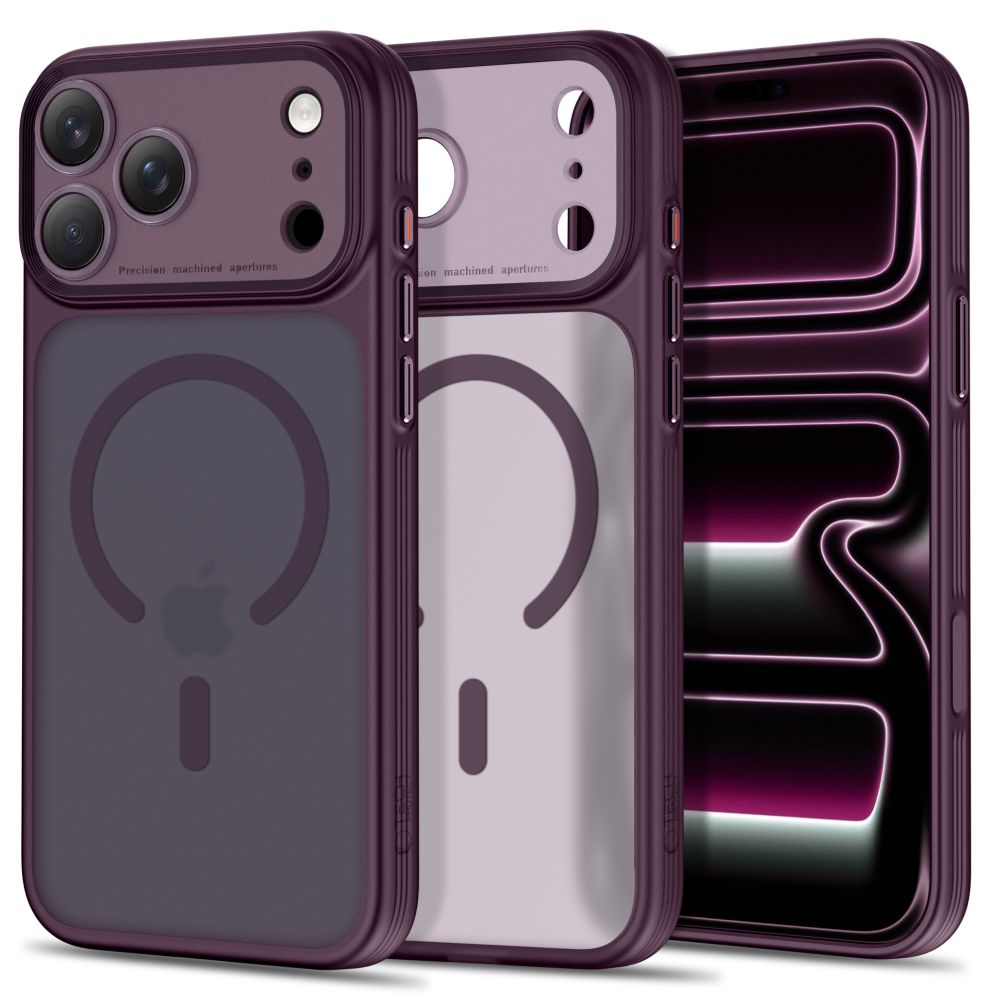 Tech-Protect iPhone 17 Pro Max/iPhone 18 Pro Max Deksel MagPrime MagSafe Matt Burgundy