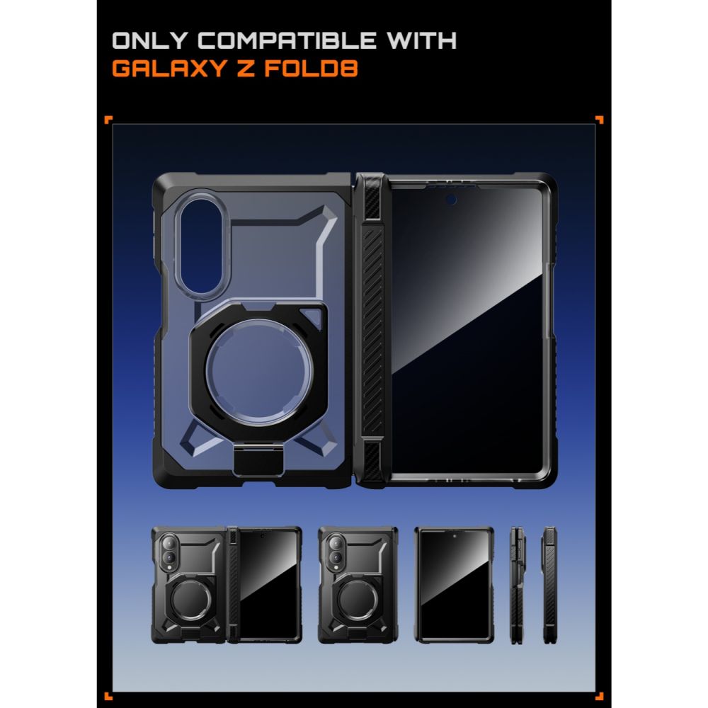 Supcase Samsung Galaxy Z Fold 8 Deksel UB Grip MagSafe Svart
