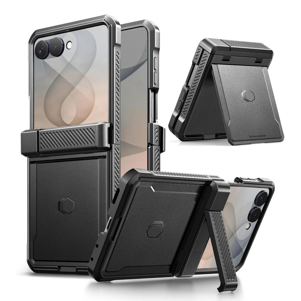 Tech-Protect Samsung Galaxy Z Flip 8 Deksel Kevlar Pro Svart