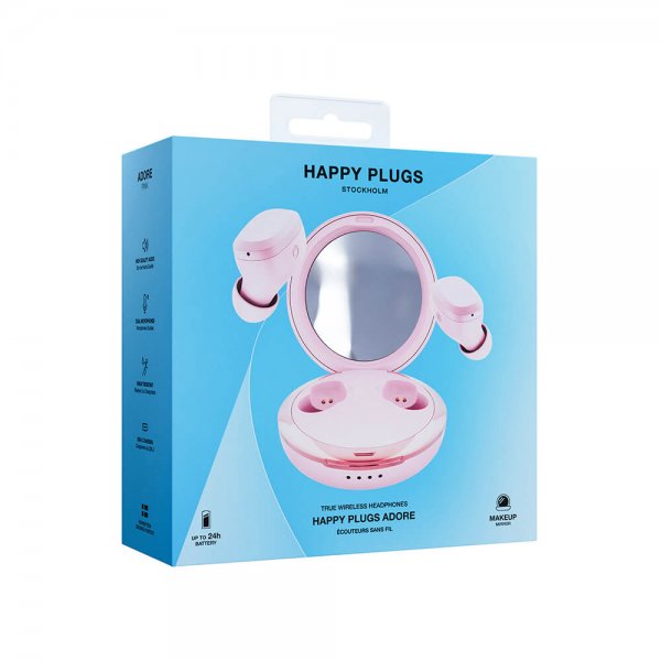 Happy Plugs Hodetelefoner Adore In-Ear Rosa
