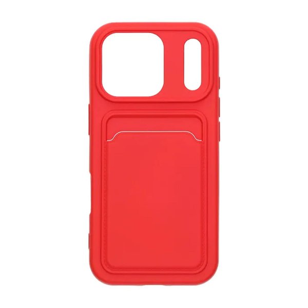 iPhone 17 Pro Deksel Kortholder Rød