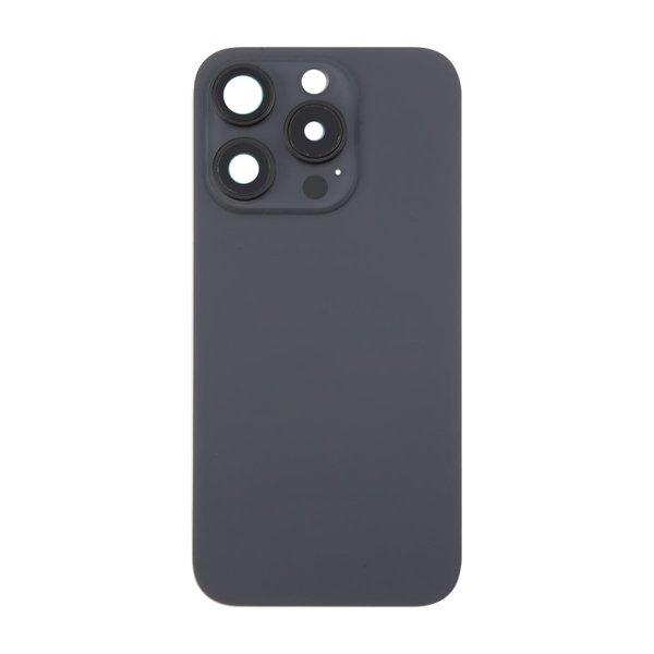 iPhone 16 Pro Max baksideglass med magnet og kameralinse - svart titan