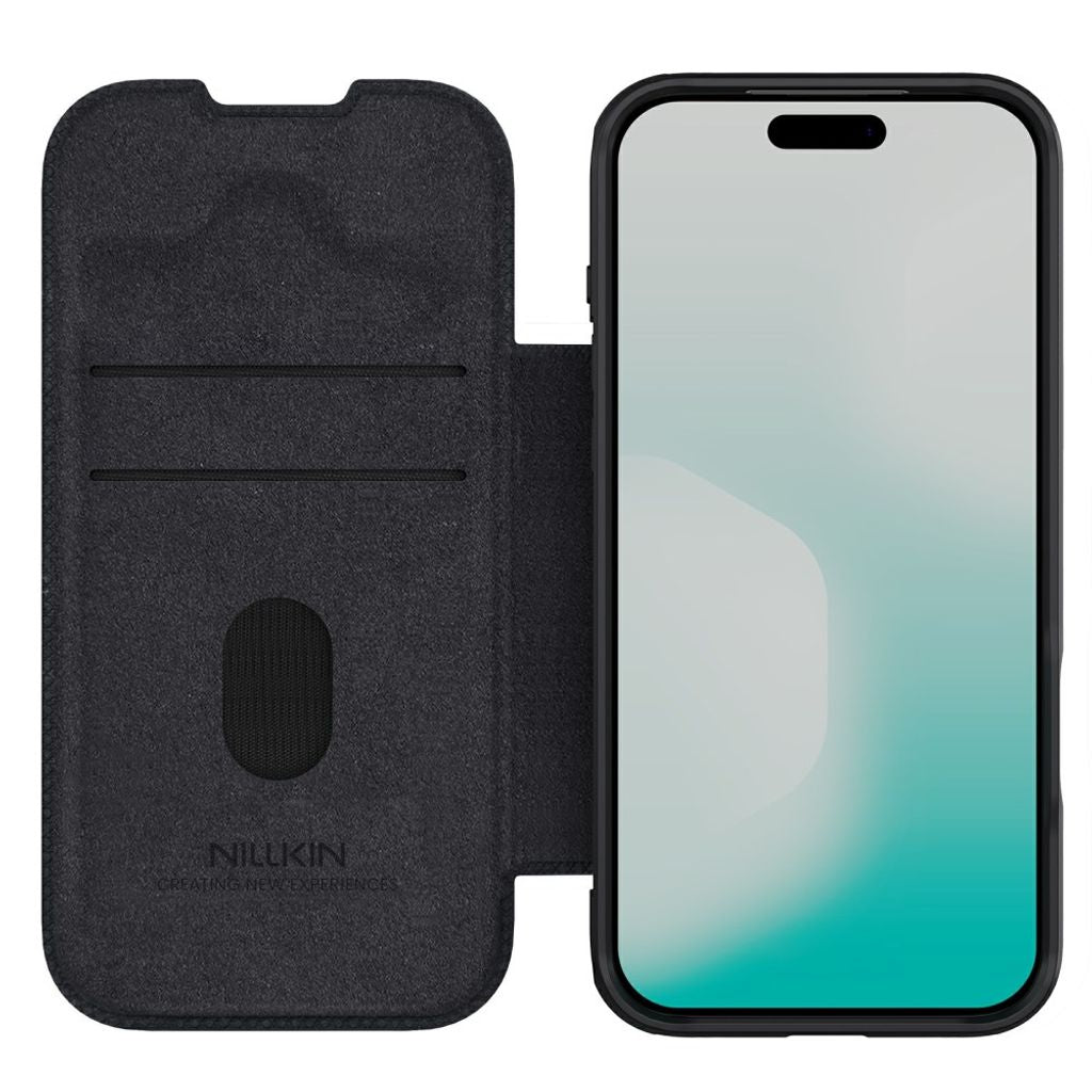 Nillkin iPhone 17 Pro/iPhone 18 Pro Etui Qin Pro Svart
