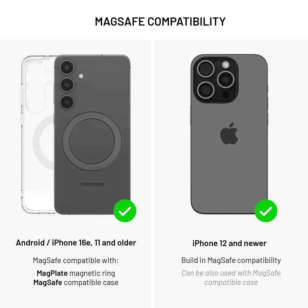 Fixed Mobilholder til bil MagClick2 15W Qi2