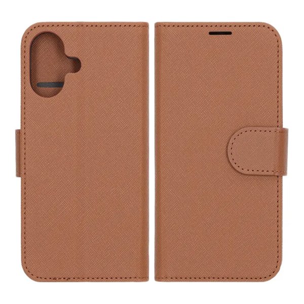 iPhone 17 Etui med Kortlomme stativfunksjon Brun