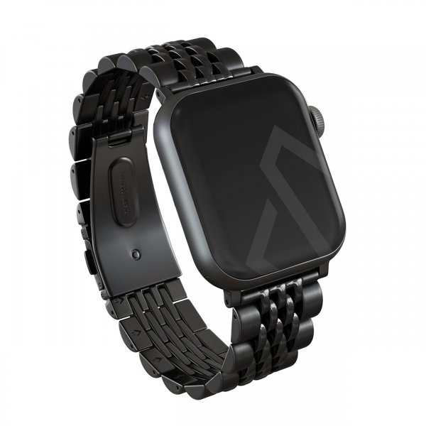 Burga Apple Watch 38/40/41/42mm Armbånd Metal Svart