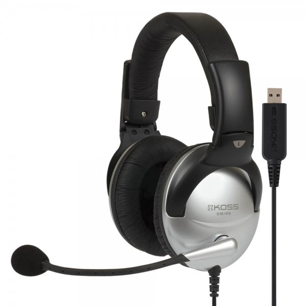 Koss Headset SB45 USB On-Ear Sølv/Svart