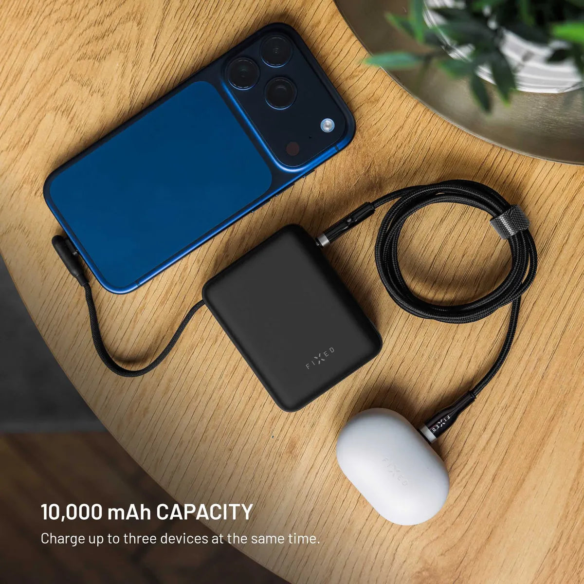 Fixed Zen 10 Loop Powerbank med innebygd USB-C kabel 30W
