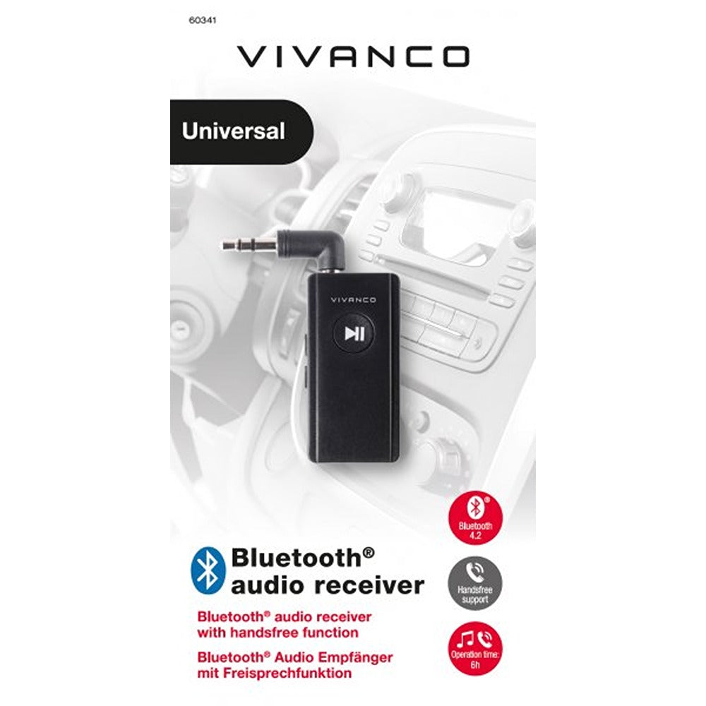 Vivanco Adapter Bluetooth Audio Receiver 3.5mm Svart