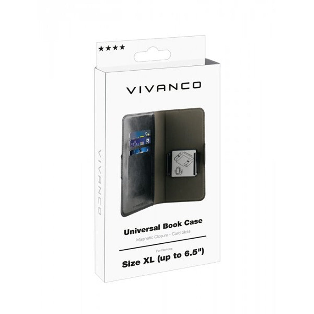 Vivanco Etui Universal Book Case XL Svart