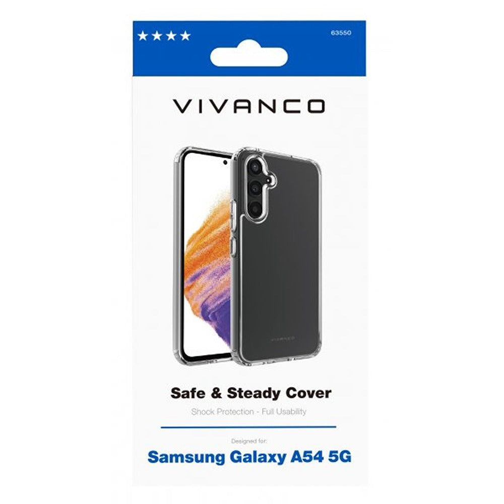 Vivanco Samsung Galaxy A54 5G Deksel Safe & Steady Transparent