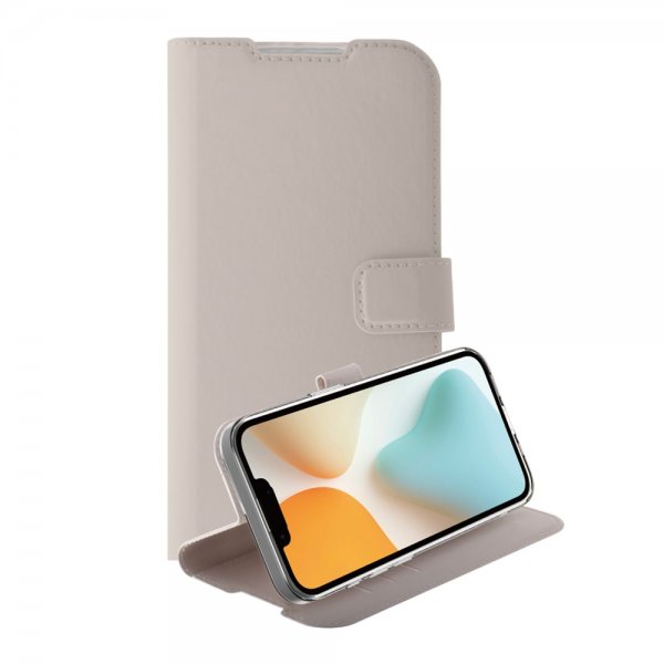 Vivanco iPhone 16e/17e Etui Classic Wallet Greige