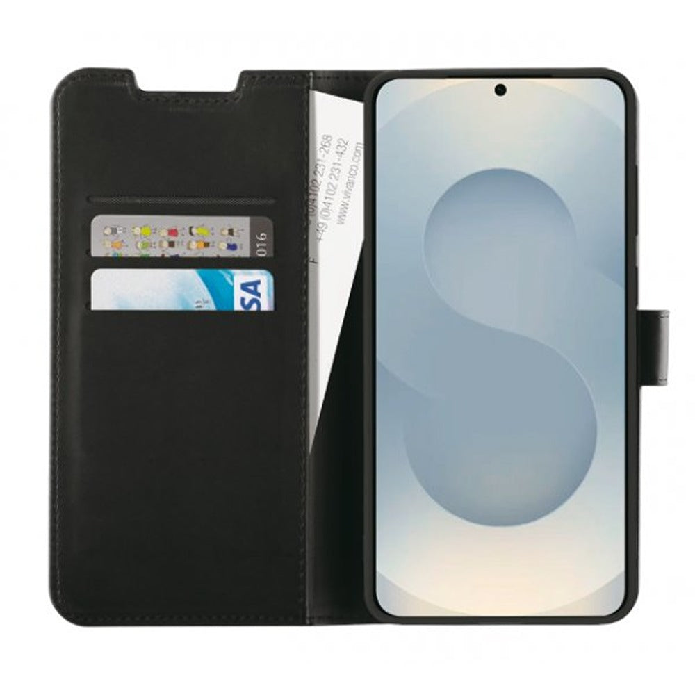Vivanco Samsung Galaxy S25 Edge Etui Classic Wallet Svart