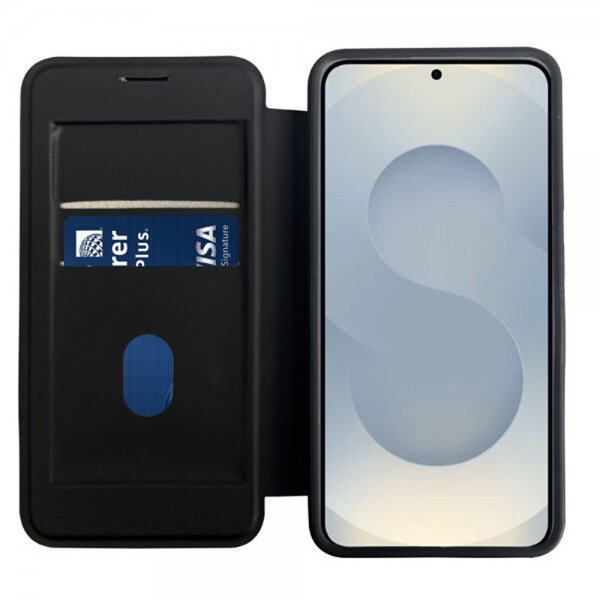 Vivanco Samsung Galaxy S25 Edge Etui Mag Wallet Svart