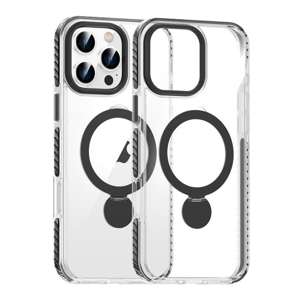 iPhone 16 Pro Deksel Ring Stand MagSafe Svart
