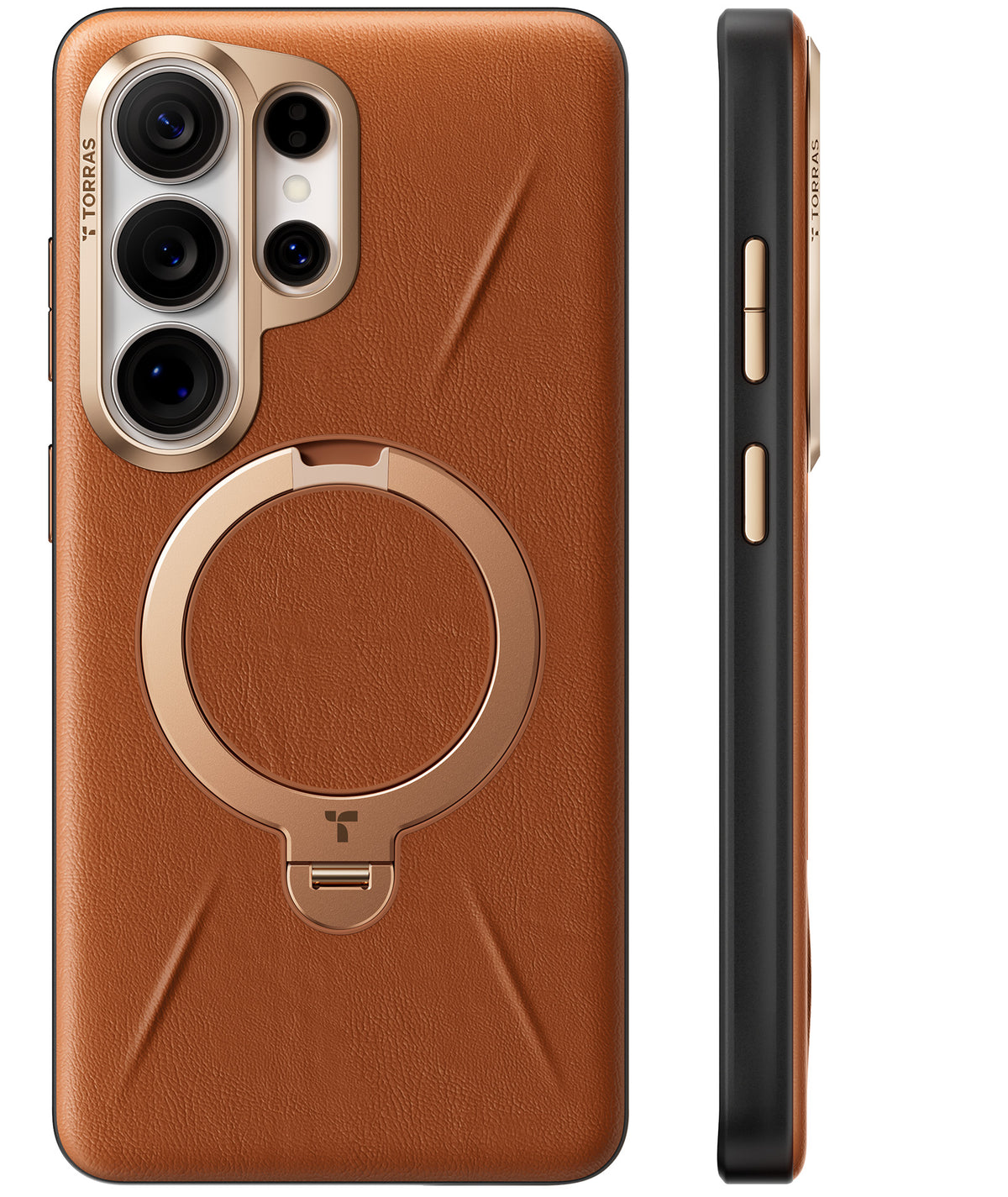Torras Samsung Galaxy S26 Ultra Deksel Ostand Q3 Vegskin Amber Brown