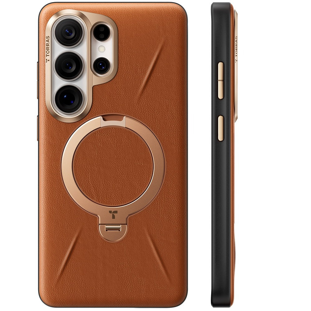 Torras Samsung Galaxy S26 Ultra Deksel Ostand Q3 Vegskin Amber Brown