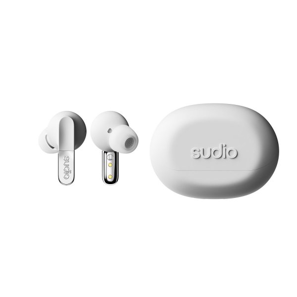 Sudio Trådløse Hodetelefoner N3 Pro ANC Chrome White