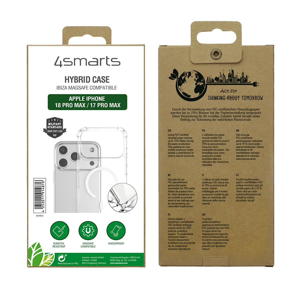 4smarts iPhone 17 Pro Max/iPhone 18 Pro Max Deksel Ibiza MagSafe Klar
