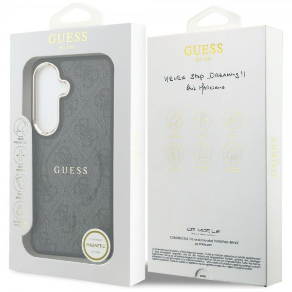 Guess Samsung Galaxy S26 Deksel 4G Embossed MagSafe Svart
