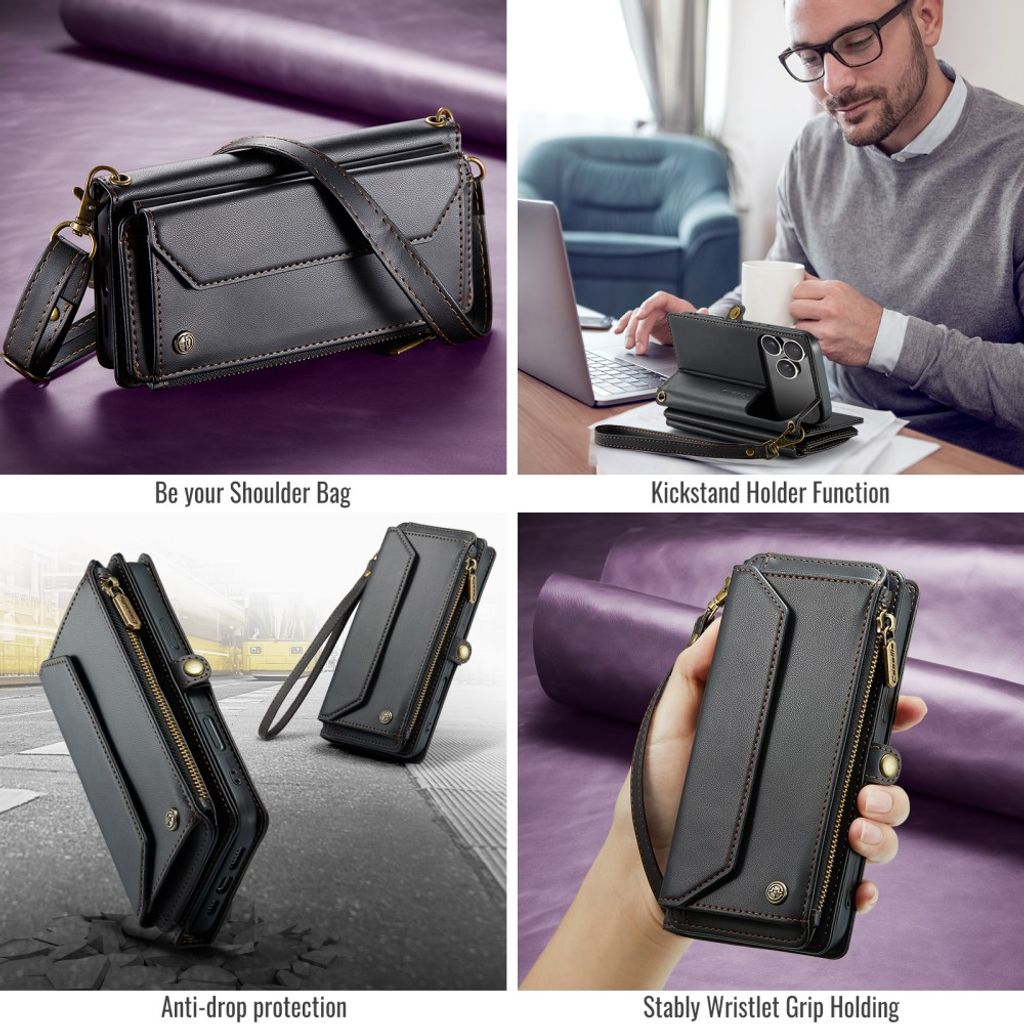CaseMe iPhone 17 Pro Max/iPhone 18 Pro Max Etui C36 Series Svart