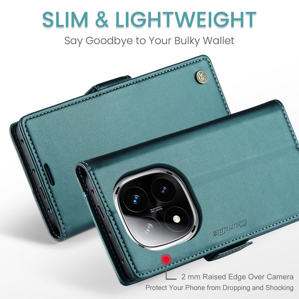 CaseMe Xiaomi Redmi Note 14 Pro 5G/14 Pro Plus 5G Etui 023 Series Grønn