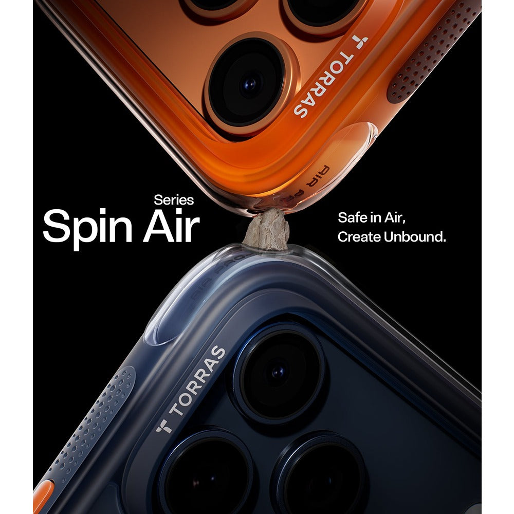 Torras iPhone 17 Pro Max Deksel Ostand Q3 Air Energy Oransje