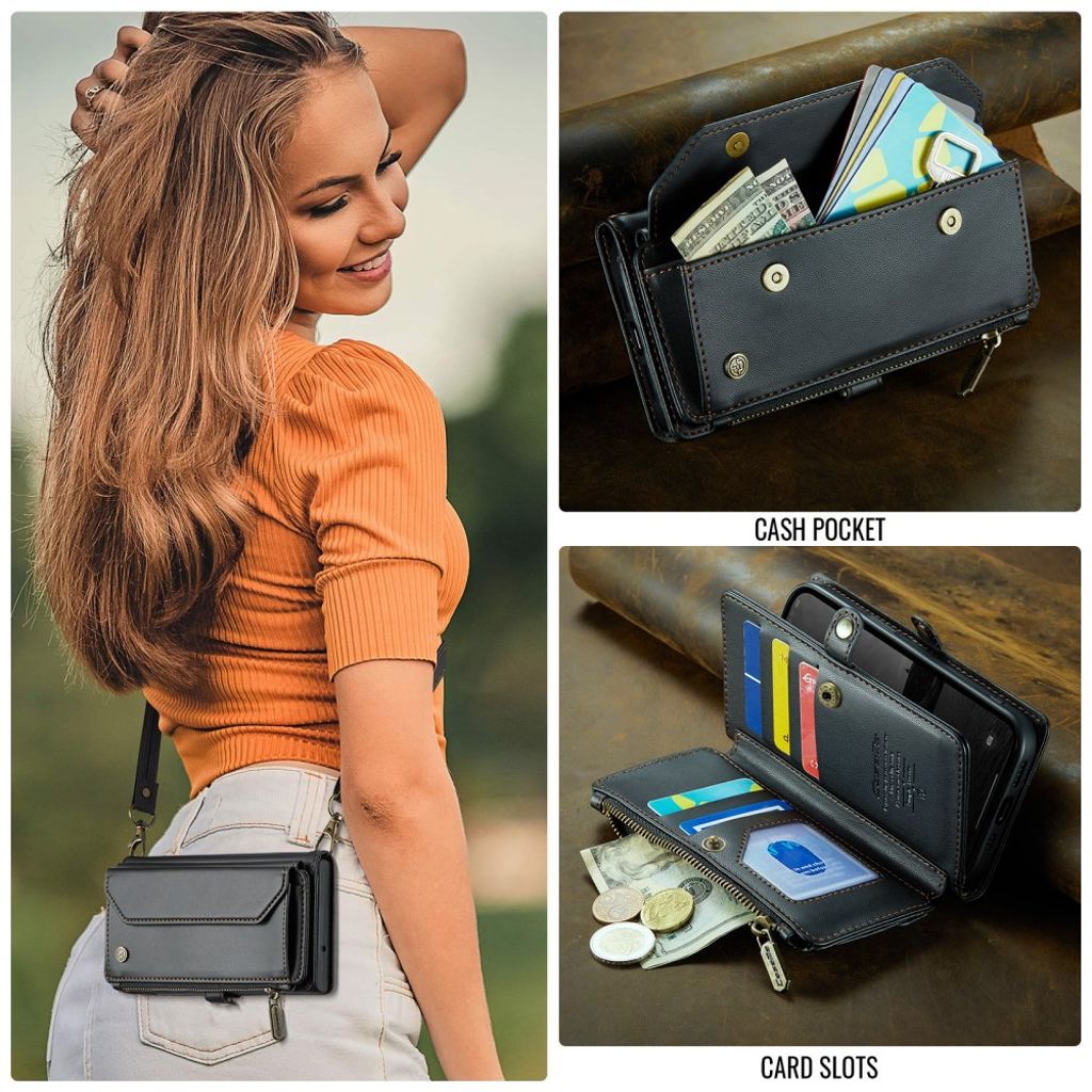 CaseMe iPhone 16e/iPhone 17e Etui C36 Series Svart