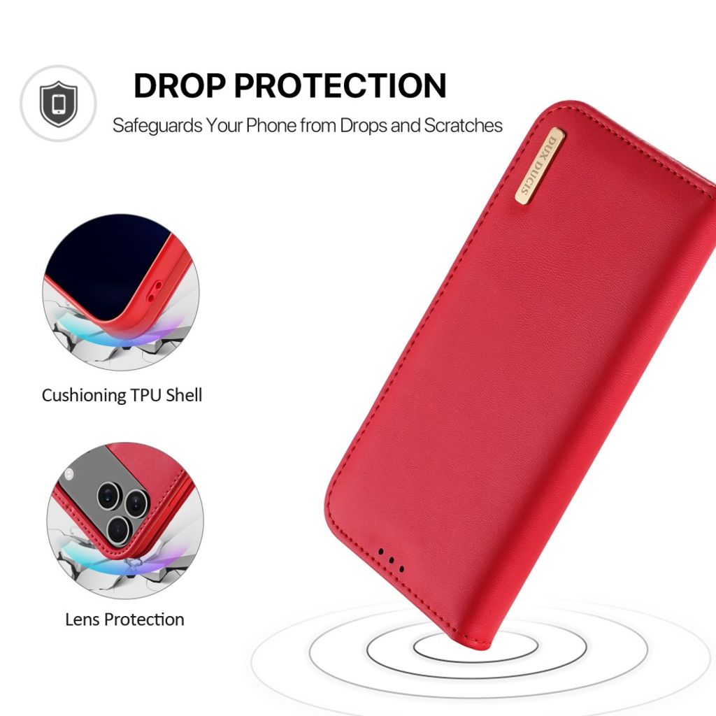 Dux Ducis iPhone 17 Pro Max/iPhone 18 Pro Max Etui Hivo Series Rød