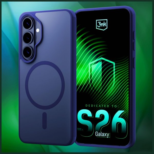 3mk Samsung Galaxy S26 Deksel Smoke MagCase Blå