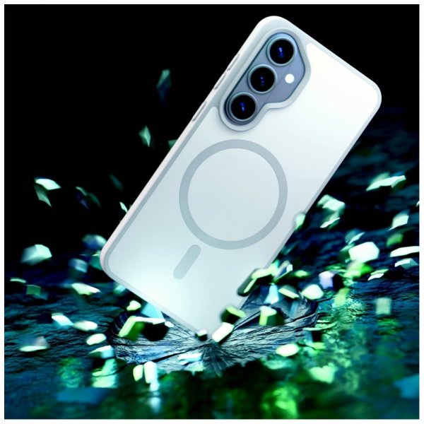 3mk Samsung Galaxy S26 Plus Deksel Smoke MagCase Hvit