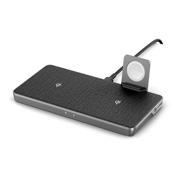 ALOGIC Ultra Power 4-i-1 Trådløs Dobbel Ladedokk med Apple Watch-lader
