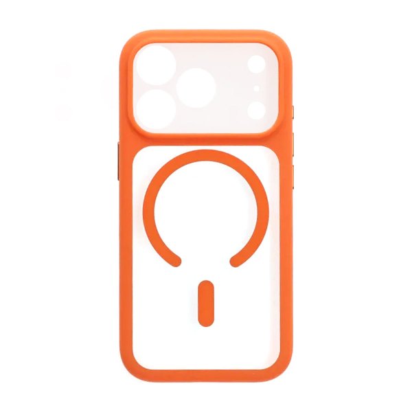 iPhone 17 Pro Max Deksel Kamerastøtfanger MagSafe Oransje