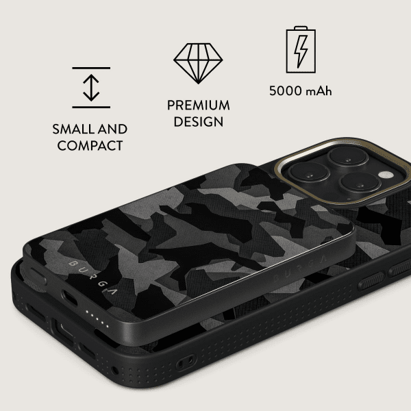 Burga Powerbank MagSafe 5000 mAh Night Black Camouflage