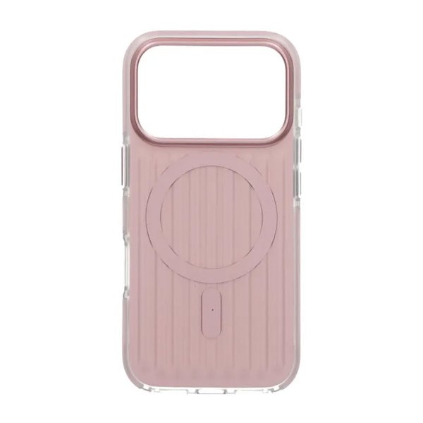 iPhone 17 Pro Deksel Korrugerte MagSafe Rosa